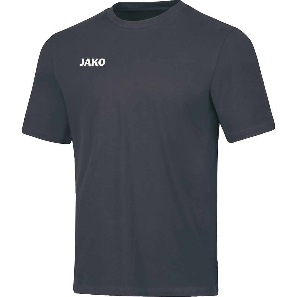 CAMISETA JAKO BASE, ANTRACITA HOMBRE. S M L XL 2XL 3XL 4XL 