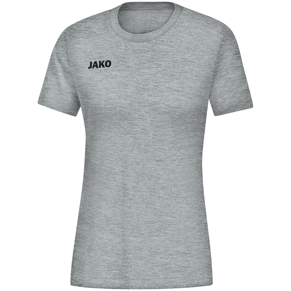 CAMISETA JAKO BASE, GRIS MELANGE MUJER. 34 36 38 40 42 44 