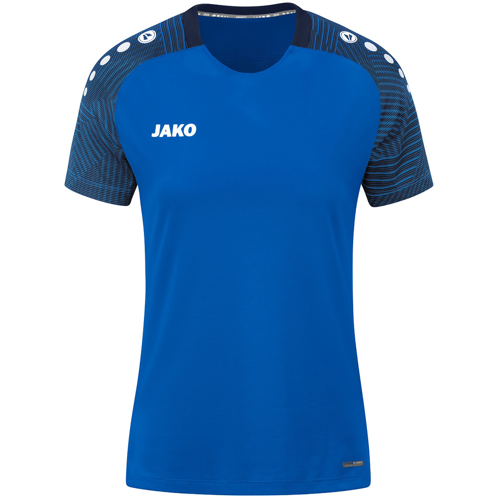 CAMISETA JAKO PERFORMANCE, ROYAL-MARINO MUJER. 34 36 38 40 42 44 