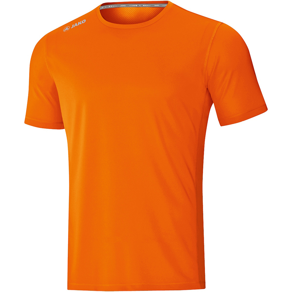 CAMISETA JAKO RUN 2.0 MANGA CORTA, NARANJA NEÓN NIÑO. 128 140 152 164 