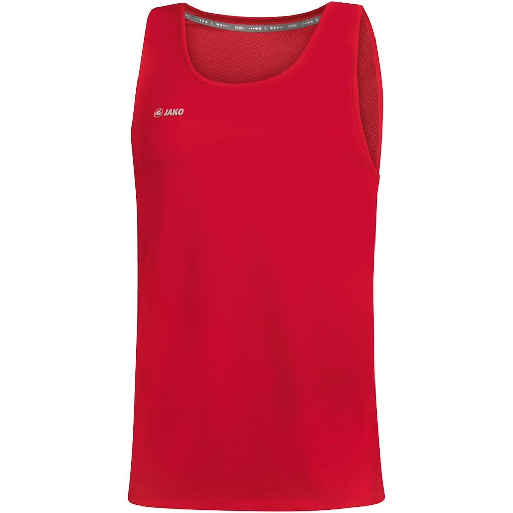 CAMISETA JAKO RUN 2.0 SIN MANGAS, ROJA NIÑO. 128 140 152 164 