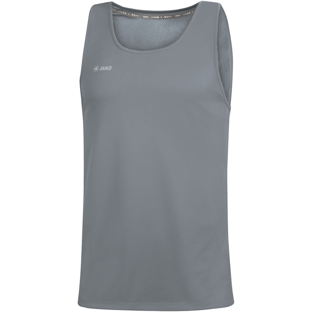 CAMISETA JAKO RUN 2.0 SIN MANGAS, GRIS PIEDRA HOMBRE. S M L XL 2XL 