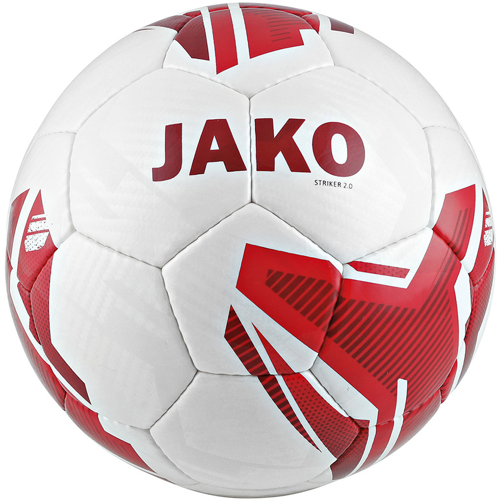 BALÓN DE ENTRENAMIENTO JAKO STRIKER 2.0, BLANCO-ROJO. TALLA 3 