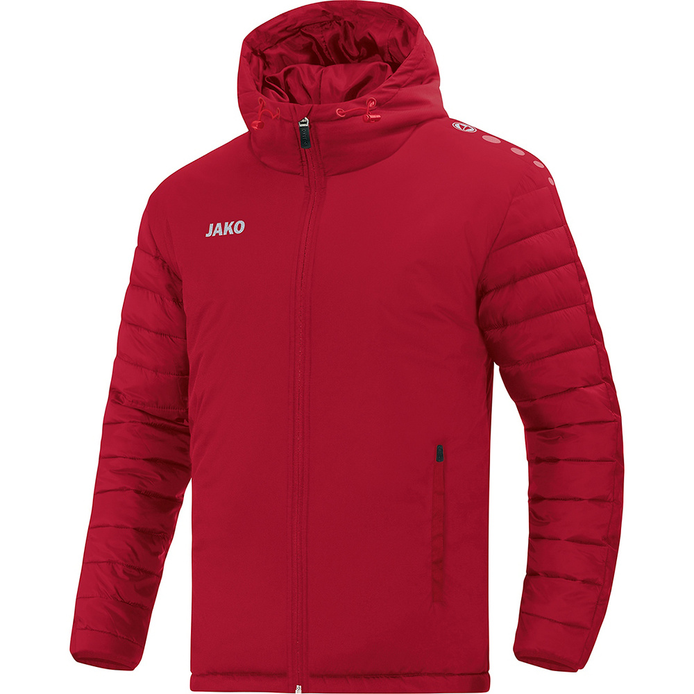 CHAQUETA DE INVIERNO JAKO TEAM, ROJO HOMBRE. S M L XL 2XL 3XL 4XL 