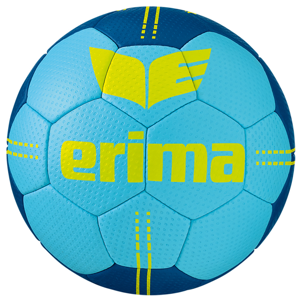 BALÓN DE BALONMANO ERIMA PURE GRIP JUNIOR, CELESTE-MARINO. TALLA 0 