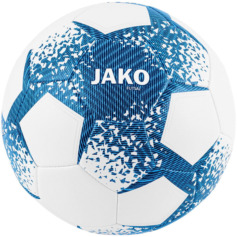 BALÓN FUTSAL JAKO, BLANCO-AZUL JAKO. TALLA 4 