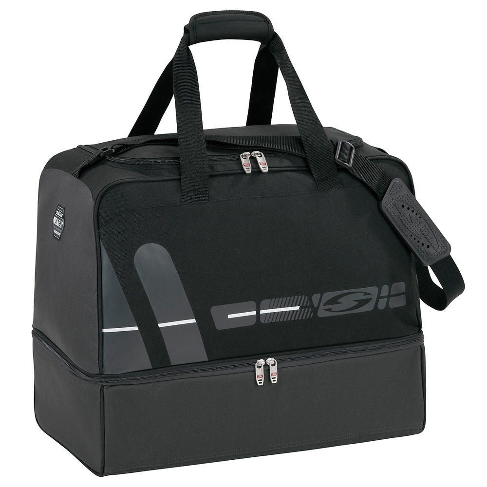 BOLSA CON ZAPATILLERO SALLERX.72, NEGRO-GRIS. 