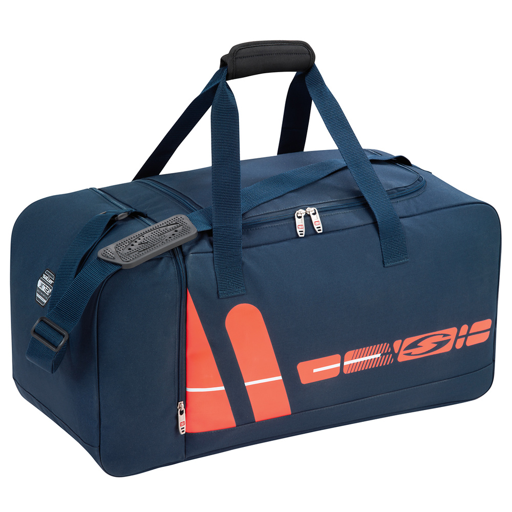 BOLSA DE DEPORTE SALLERX.72, MARINO-NEÓN NARANJA-BLANCO. 