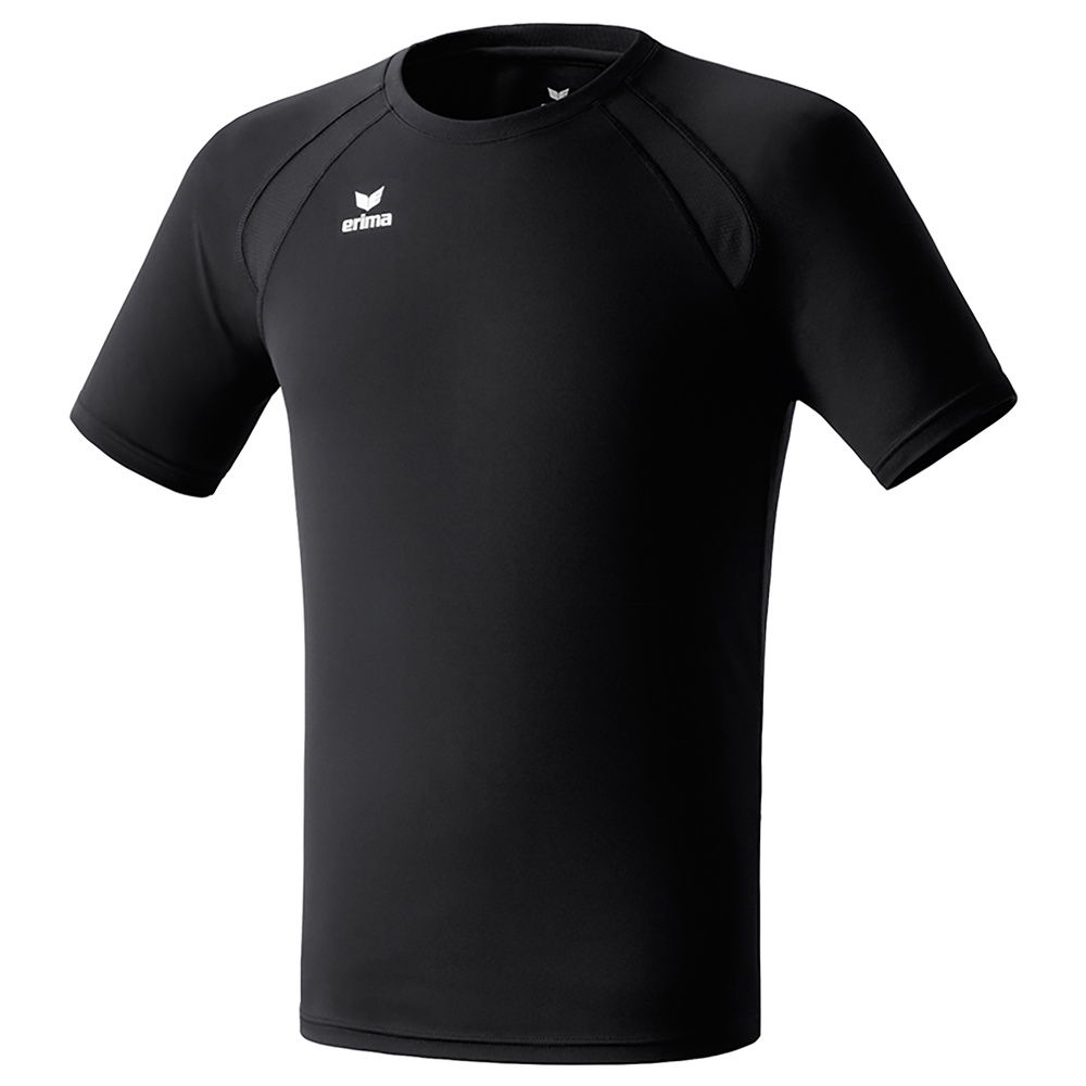 CAMISETA ERIMA PERFORMANCE, NEGRA HOMBRE. S M L XL 2XL 