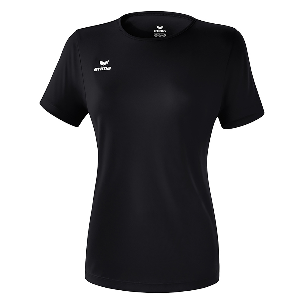 CAMISETA FUNCIONAL ERIMA TEAMSPORTS, NEGRA MUJER. 34 36 38 40 42 44 46 48 