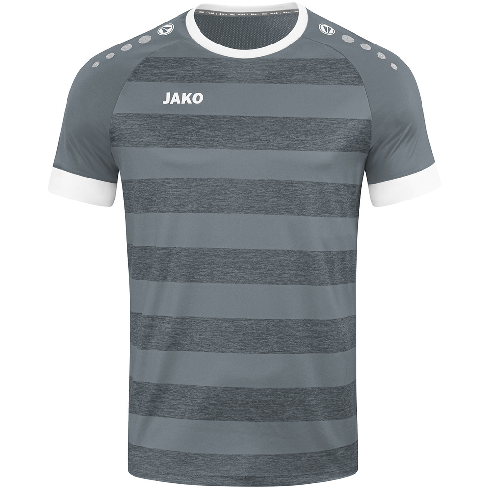 CAMISETA JAKO CELTIC MELANGE MANGA CORTA, GRIS PIEDRA NIÑO. 116 128 140 152 164 