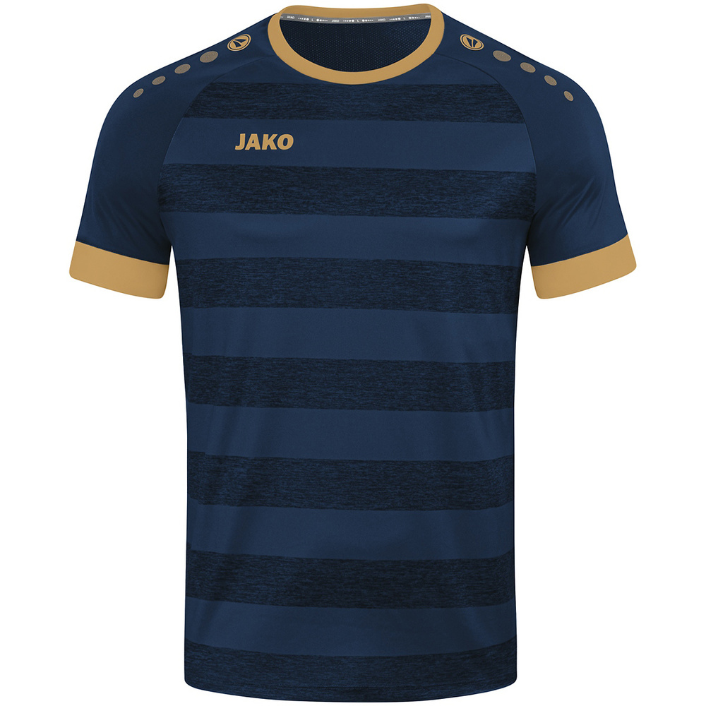 CAMISETA JAKO CELTIC MELANGE MANGA CORTA, MARINO-ORO NIÑO. 116 128 140 152 164 