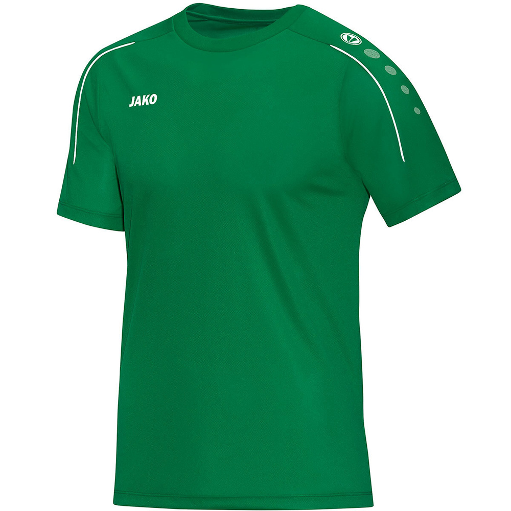 CAMISETA JAKO CLASSICO MANGA CORTA, VERDE HOMBRE. S M L XL 2XL 3XL 4XL 