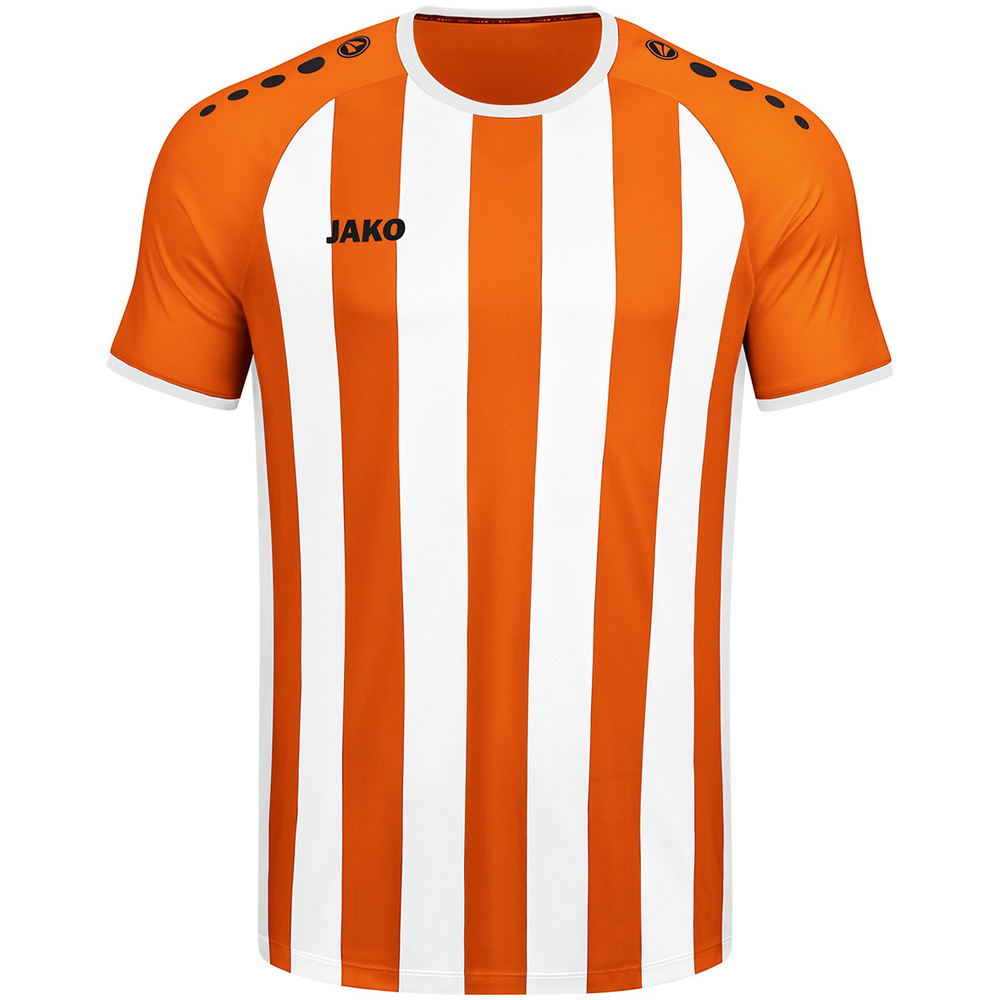 CAMISETA JAKO INTER MANGA CORTA, NARANJA NEÓN-BLANCA NIÑO. 128 140 152 164 