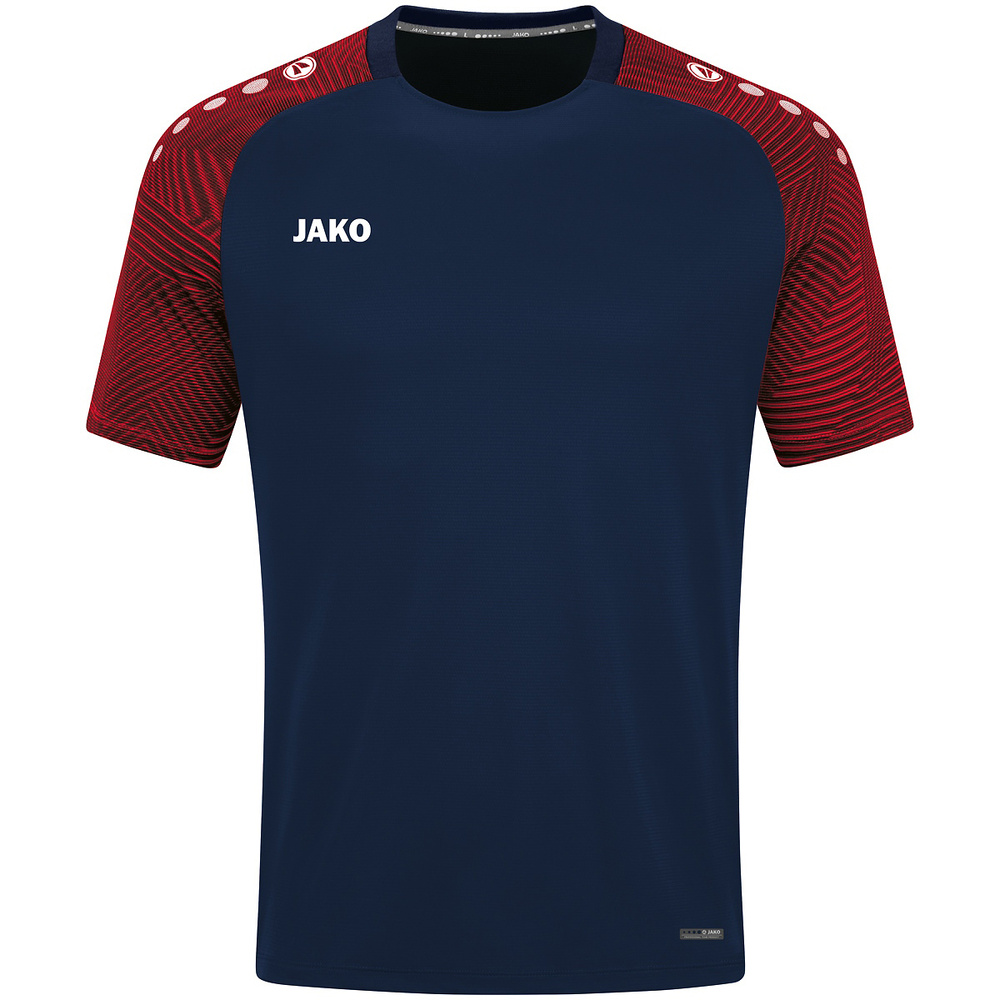 CAMISETA JAKO PERFORMANCE, MARINO-ROJA NIÑO. 116 128 140 152 164 