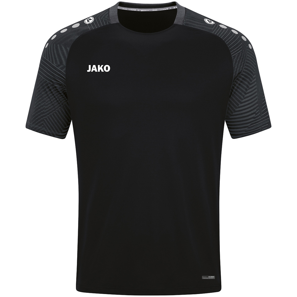 CAMISETA JAKO PERFORMANCE, NEGRA-ANTRACITA HOMBRE. S M L XL 2XL 3XL 4XL 