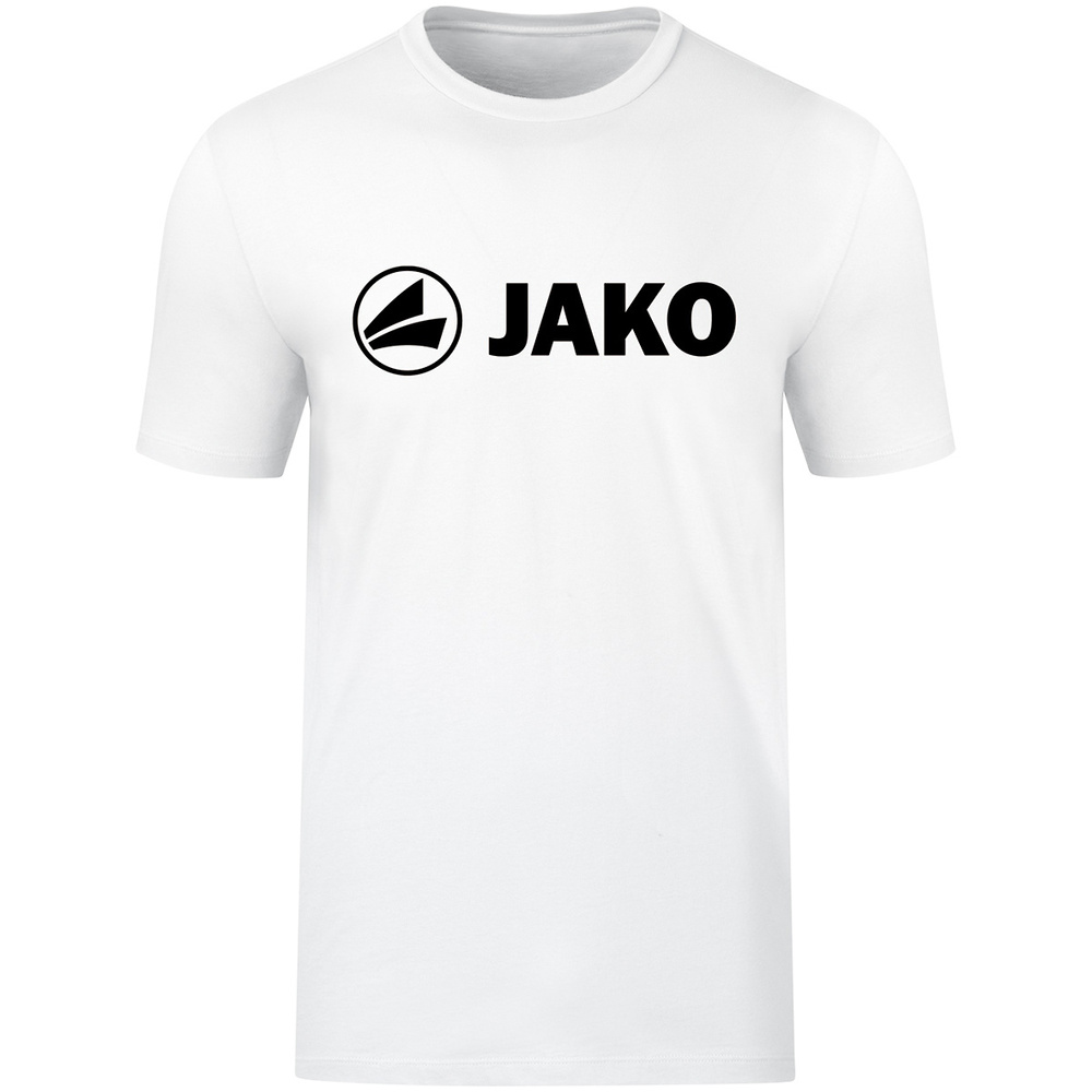 CAMISETA JAKO PROMO, BLANCA HOMBRE. S M L XL 2XL 3XL 4XL 