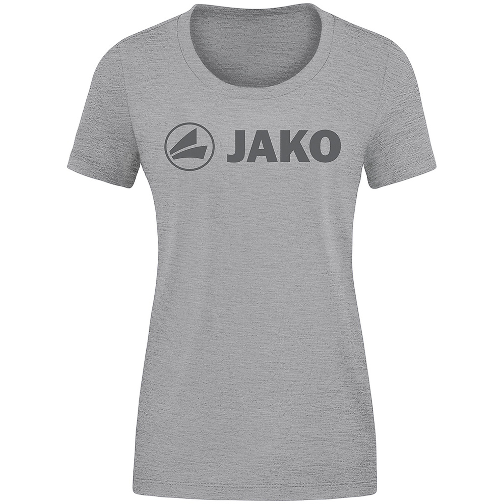 CAMISETA JAKO PROMO, GRIS MELANGE MUJER. 34 36 38 40 42 44 