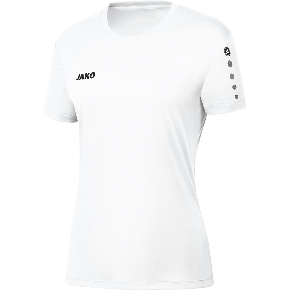 CAMISETA JAKO TEAM MANGA CORTA, BLANCA MUJER. 34 36 38 40 42 44 