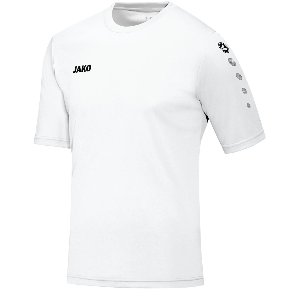 CAMISETA JAKO TEAM MANGA CORTA, BLANCA NIÑO. 104 116 128 140 152 164 