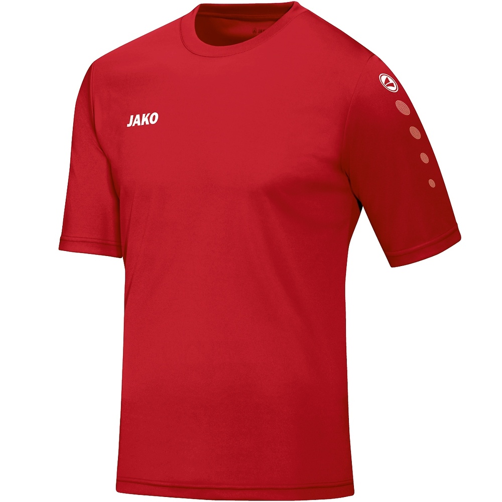 CAMISETA JAKO TEAM MANGA CORTA, ROJA NIÑO. 104 116 128 140 152 164 