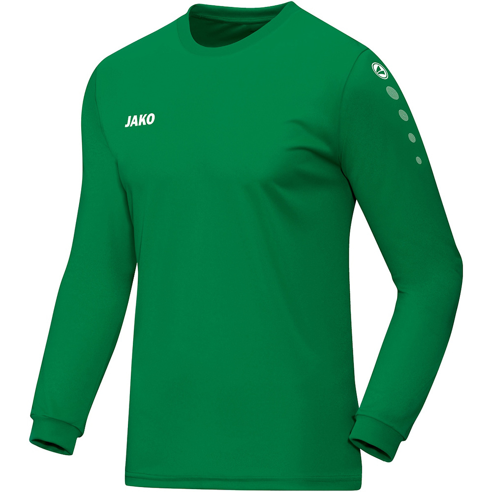 CAMISETA JAKO TEAM MANGA LARGA, VERDE HOMBRE. S M L XL 2XL 3XL 