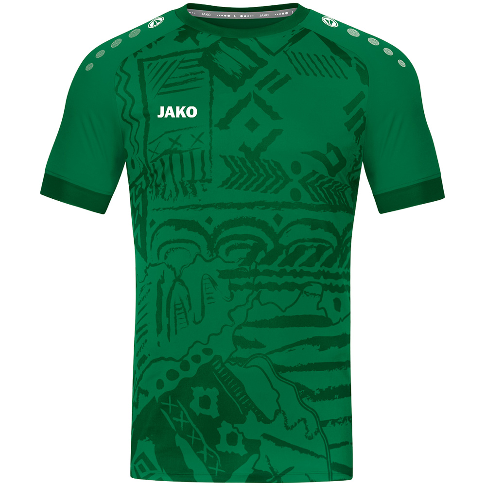 CAMISETA JAKO TROPICANA MANGA CORTA, VERDE NIÑO. 128 140 152 164 