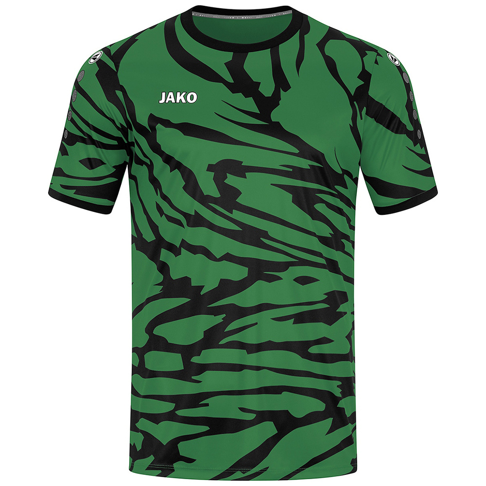 CAMISETA MANGA CORTA JAKO ANIMAL, VERDE-NEGRA NIÑO. 116 128 140 152 164 