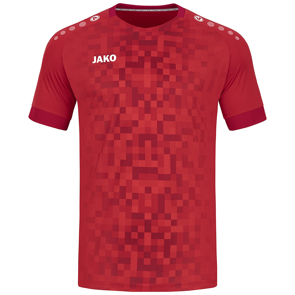 CAMISETA MANGA CORTA JAKO PIXEL, ROJA UNISEX. S M L XL 2XL 