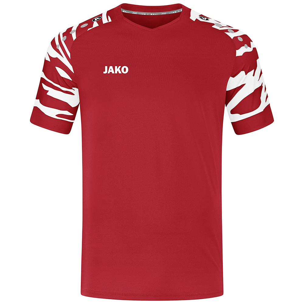 CAMISETA MANGA CORTA JAKO WILD, ROJA-BLANCA UNISEX. XL 