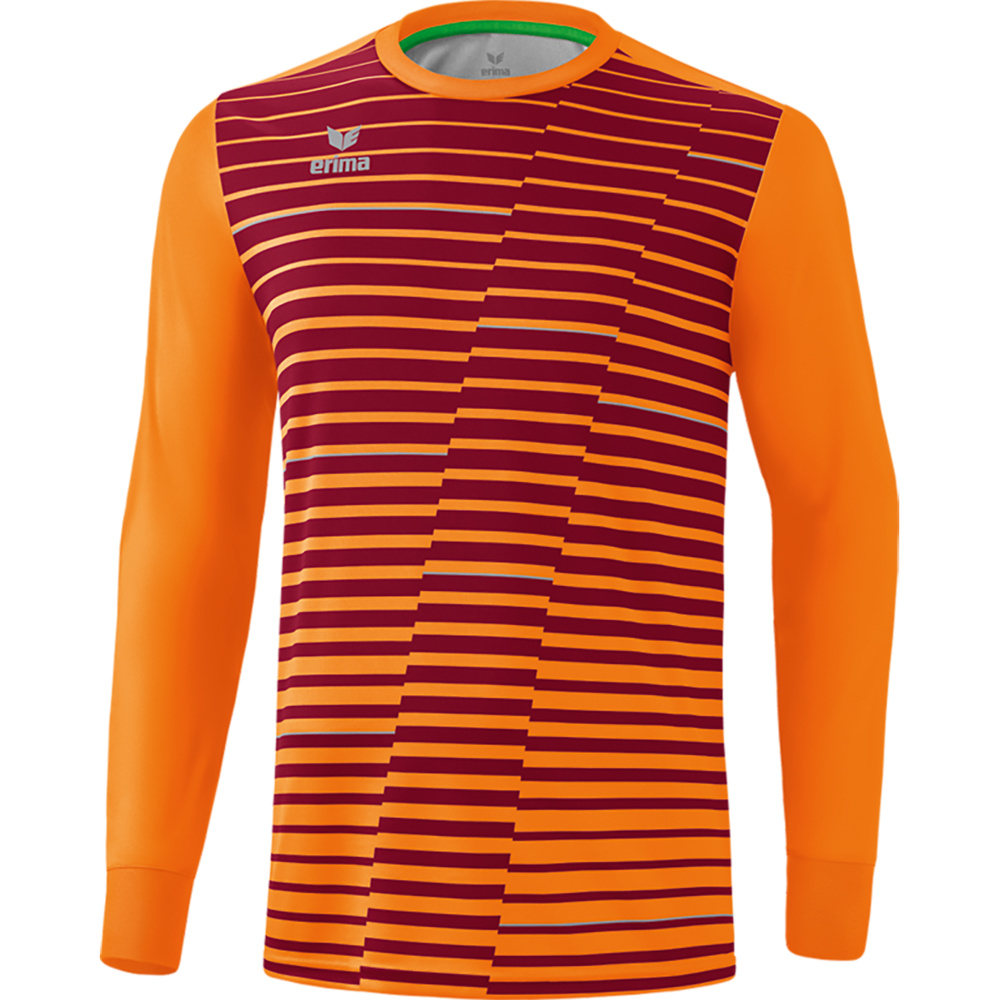 CAMISETA PORTERO ERIMA PRO, NARANJA NEÓN-BURDEOS NIÑO. 128 140 152 164 