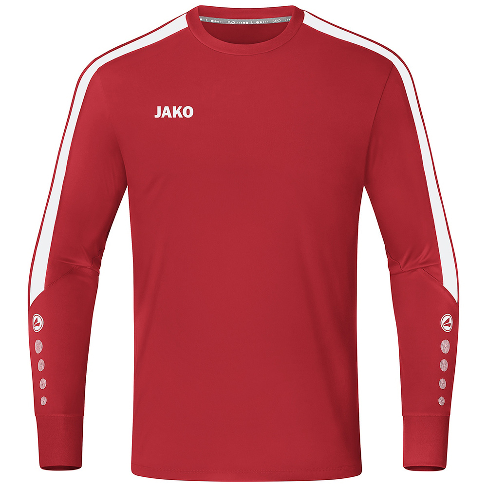 CAMISETA PORTERO JAKO POWER, ROJA-BLANCA NIÑO. 116 128 140 152 164 