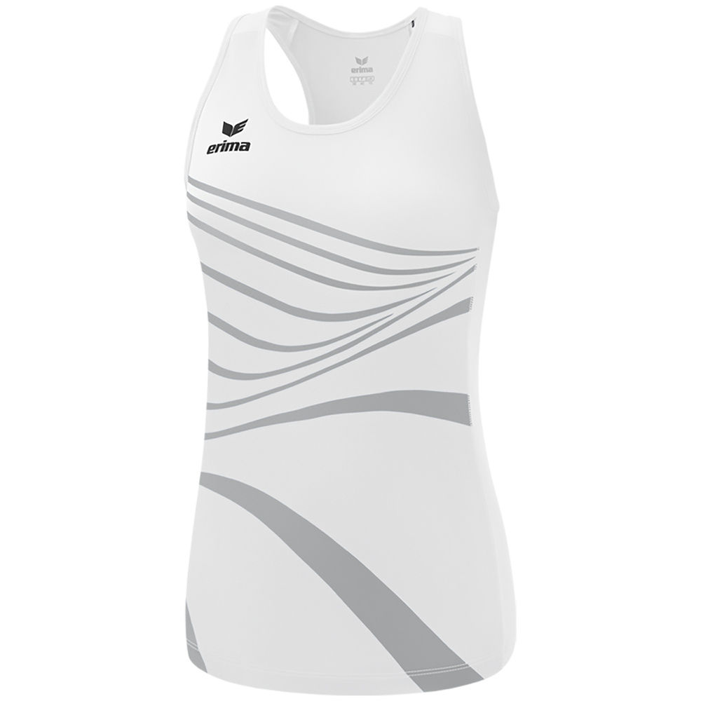 CAMISETA SIN MANGAS ERIMA RACING SINGLET, BLANCA MUJER. 34 36 38 40 42 44 