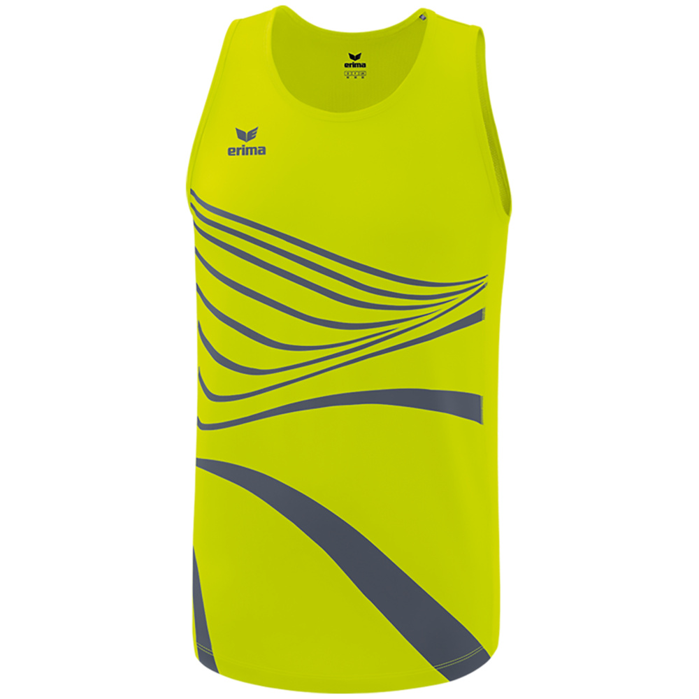 CAMISETA SIN MANGAS ERIMA RACING SINGLET, PRÍMULA HOMBRE. S M L XL 2XL 3XL 