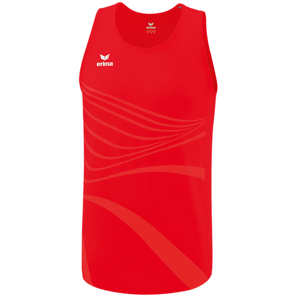 CAMISETA SIN MANGAS ERIMA RACING SINGLET, ROJA NIÑO. 128 140 152 164 