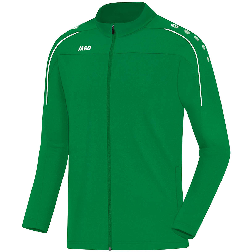 CHAQUETA CHÁNDAL JAKO CLASSICO, VERDE HOMBRE. S M L XL 2XL 3XL 4XL 