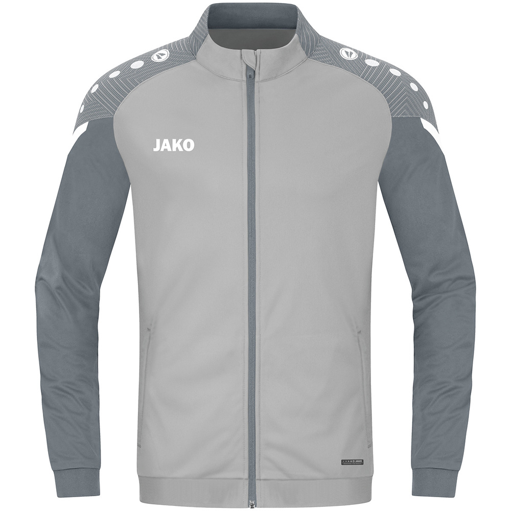 CHAQUETA CHÁNDAL POLIÉSTER JAKO PERFORMANCE, GRIS-GRIS PIEDRA NIÑO. 116 