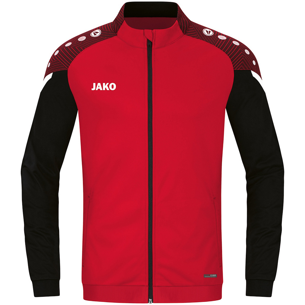 CHAQUETA CHÁNDAL POLIÉSTER JAKO PERFORMANCE, ROJA-NEGRA HOMBRE. 2XL 