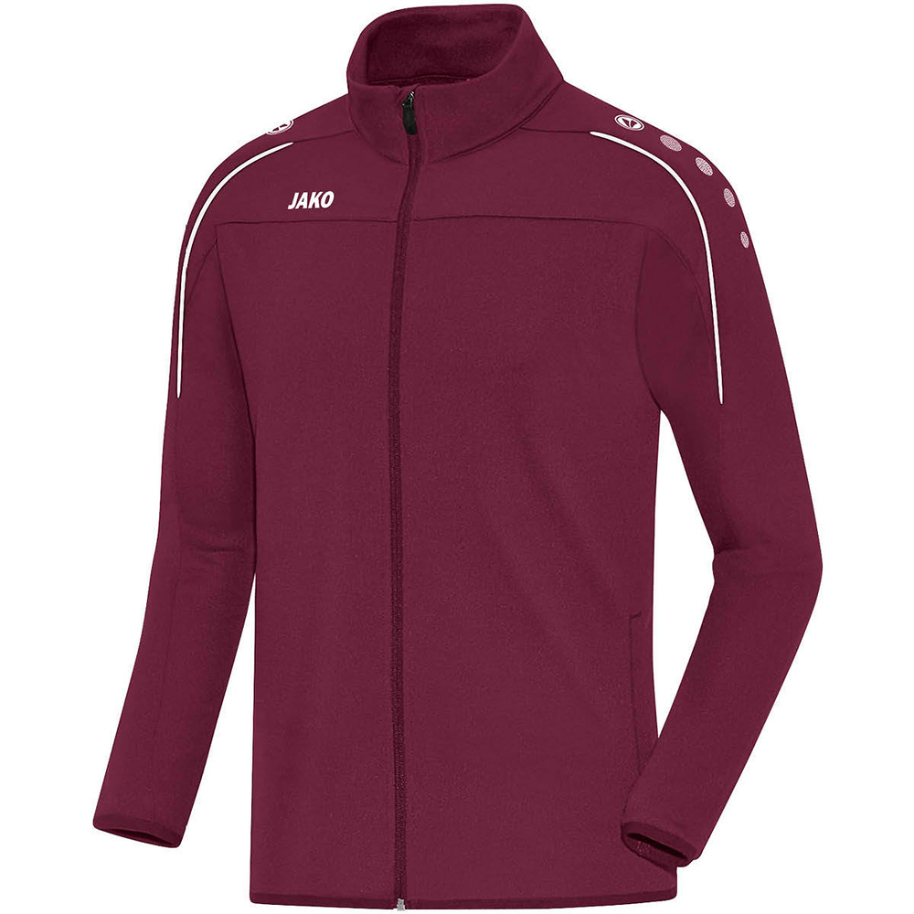 CHAQUETA ENTRENAMIENTO JAKO CLASSICO, BURDEOS HOMBRE. S M L XL 2XL 3XL 