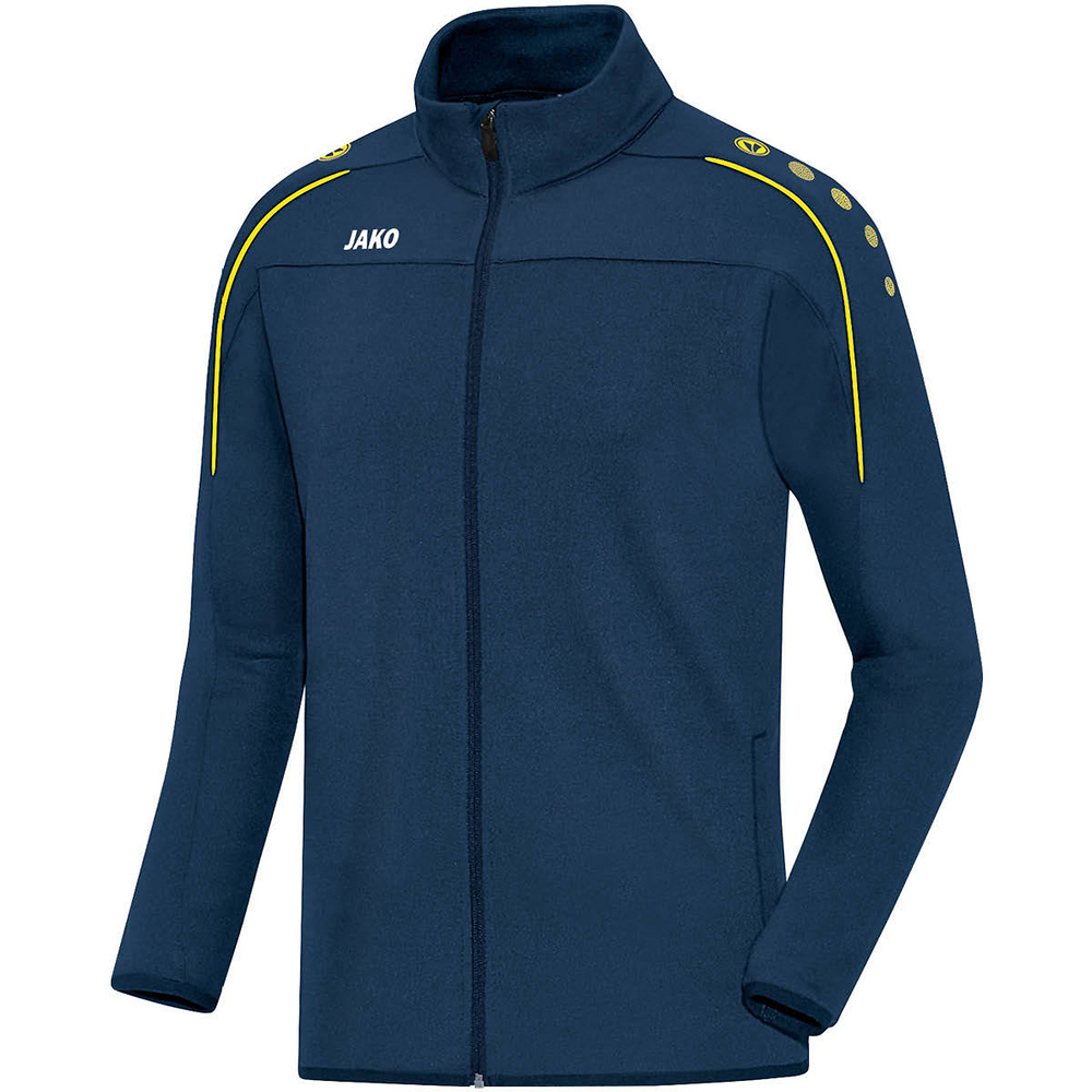 CHAQUETA ENTRENAMIENTO JAKO CLASSICO, MARINO-AMARILLA HOMBRE. S M L XL 2XL 3XL 