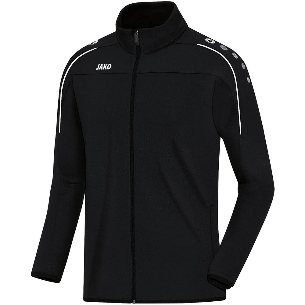 CHAQUETA ENTRENAMIENTO JAKO CLASSICO, NEGRA HOMBRE. S M L XL 2XL 3XL 