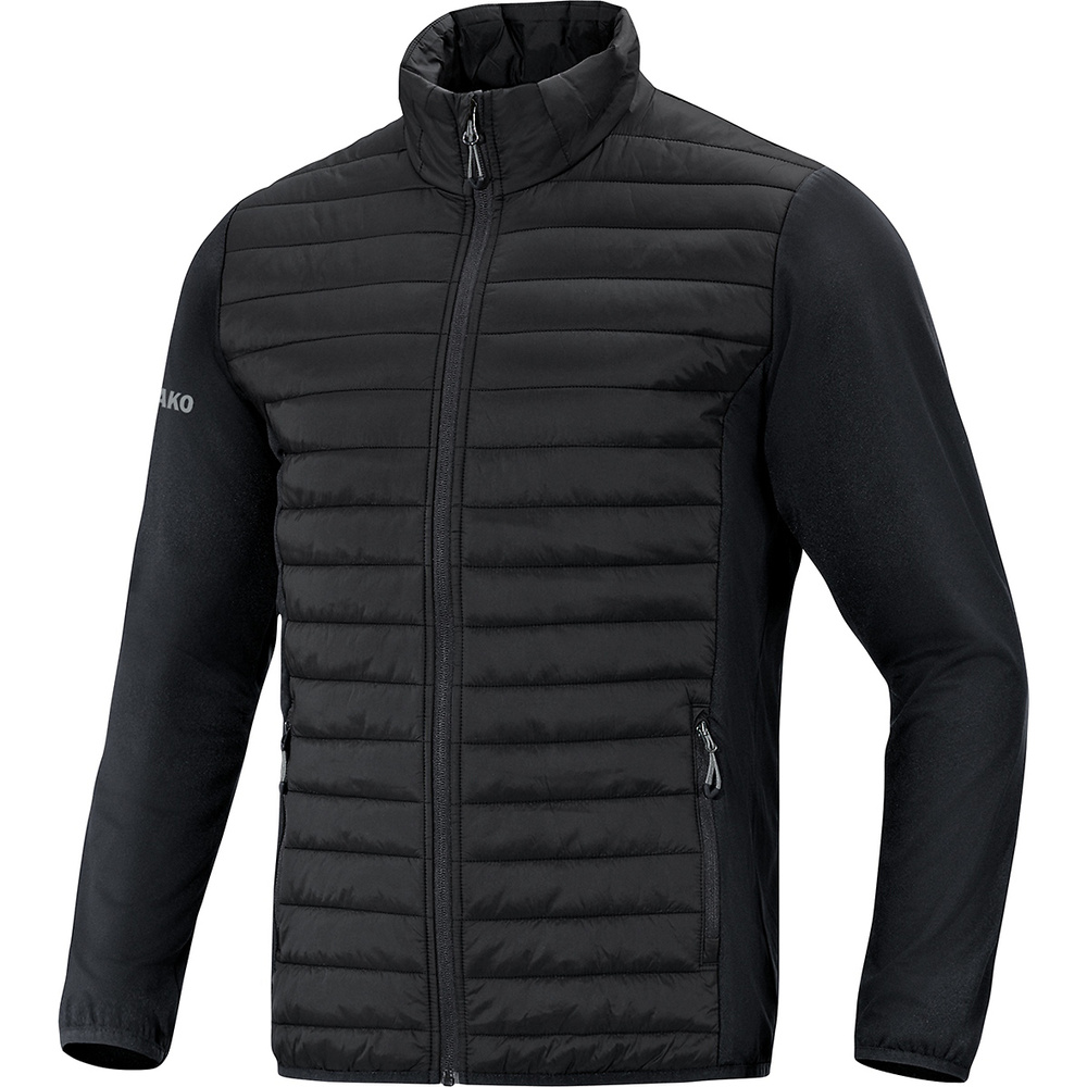 CHAQUETA HÍBRIDA JAKO PREMIUM, NEGRA HOMBRE. S M L XL 2XL 3XL 