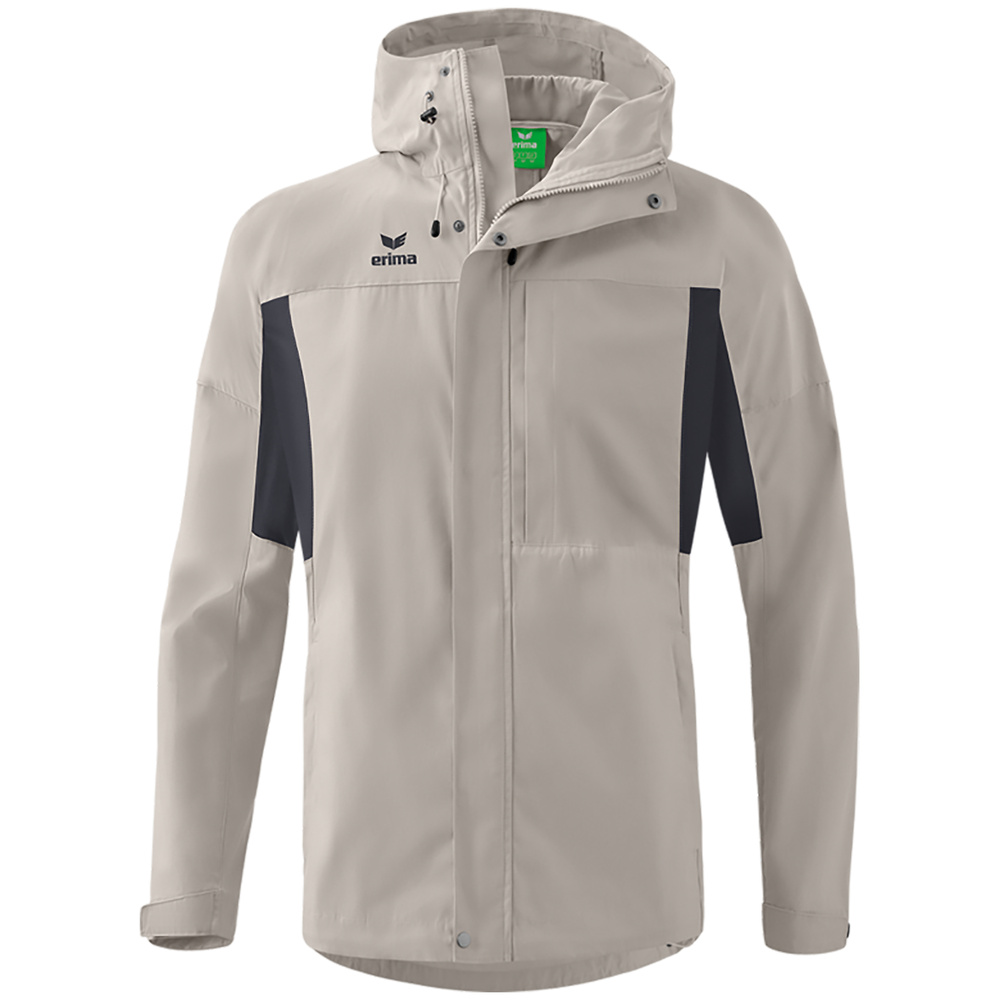 CHAQUETA MULTIFUNCIONAL ERIMA, GRIS-MARINO HOMBRE. S M L XL 2XL 3XL 