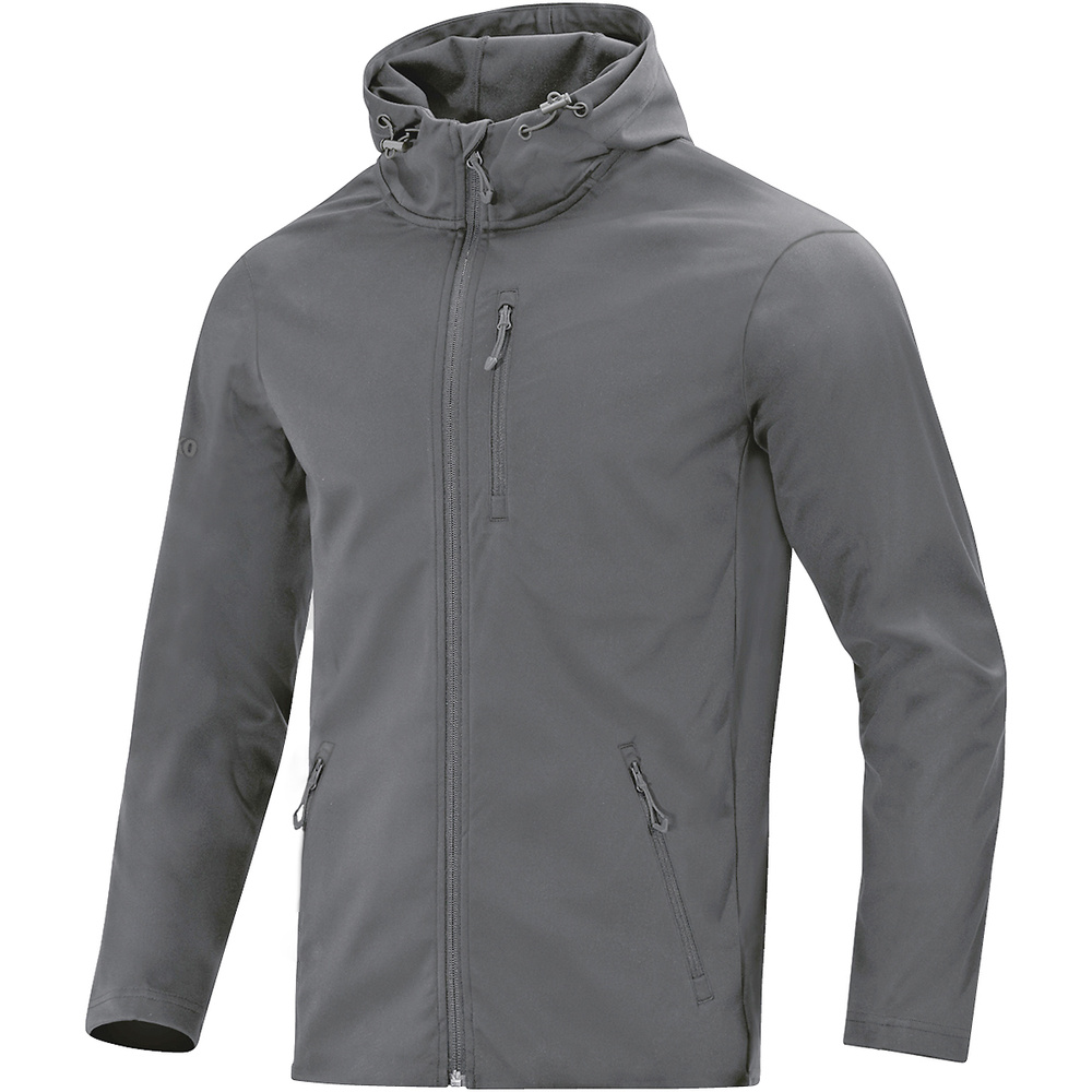 CHAQUETA SOFTSHELL JAKO PREMIUM, GRIS PIEDRA MUJER. 34 36 38 40 42 44 46 