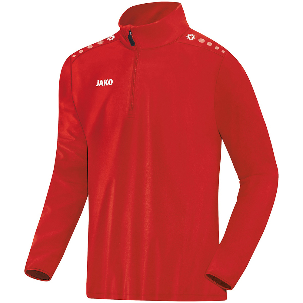 CHUBASQUERO 1/4 CREMALLERA JAKO TEAM, ROJO HOMBRE. S M L XL 2XL 3XL 4XL 