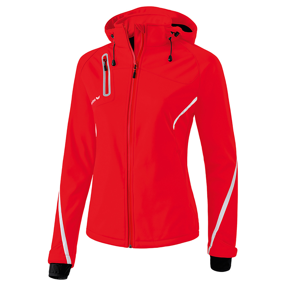 ERIMA CHAQUETA SOFTSHELL FUNCIONAL, ROJA-BLANCA MUJER. 34 36 38 40 42 44 