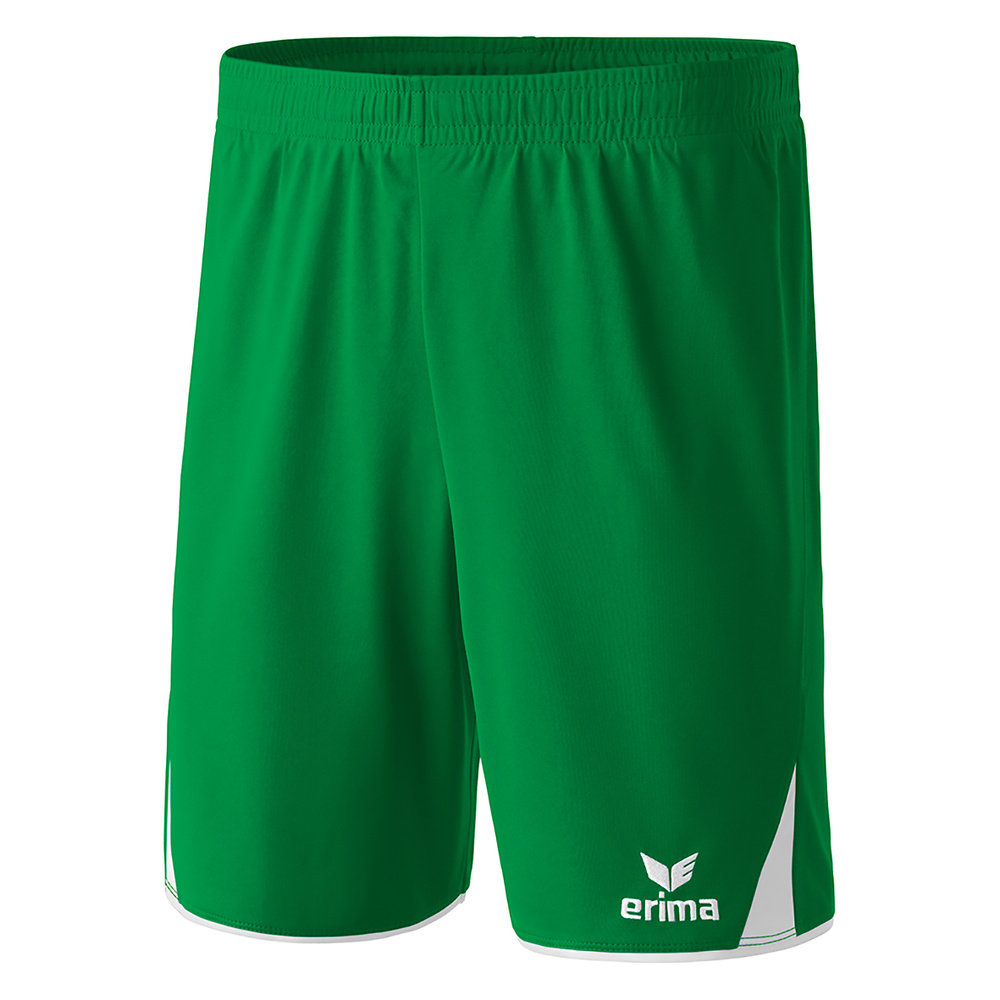 ERIMA CLASSIC 5-C SHORTS, ESMERALDA-BLANCO HOMBRE. S M L XL 2XL 