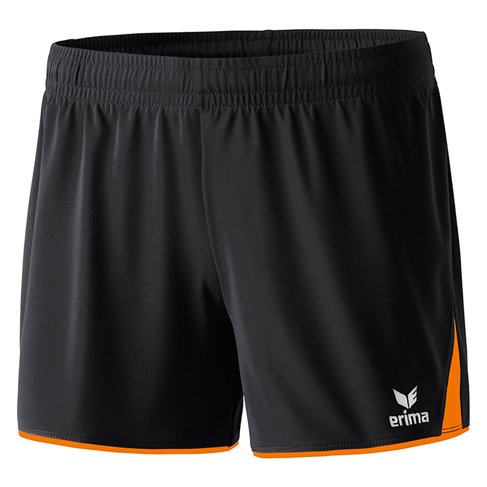 ERIMA CLASSIC 5-C SHORTS, NEGRO-NARANJA MUJER. 34 36 38 40 42 44 46 48 