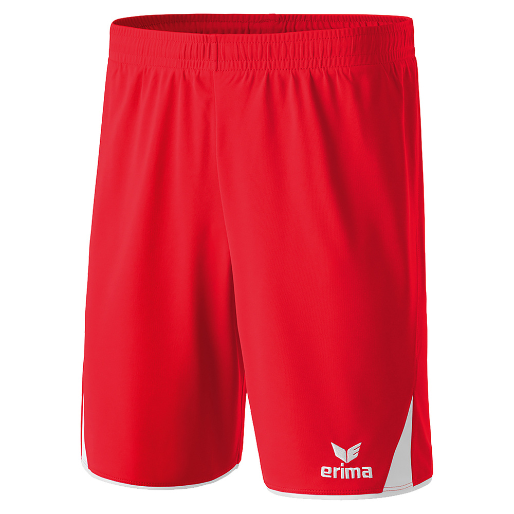 ERIMA CLASSIC 5-C SHORTS, ROJO-BLANCO HOMBRE. S M L XL 2XL 