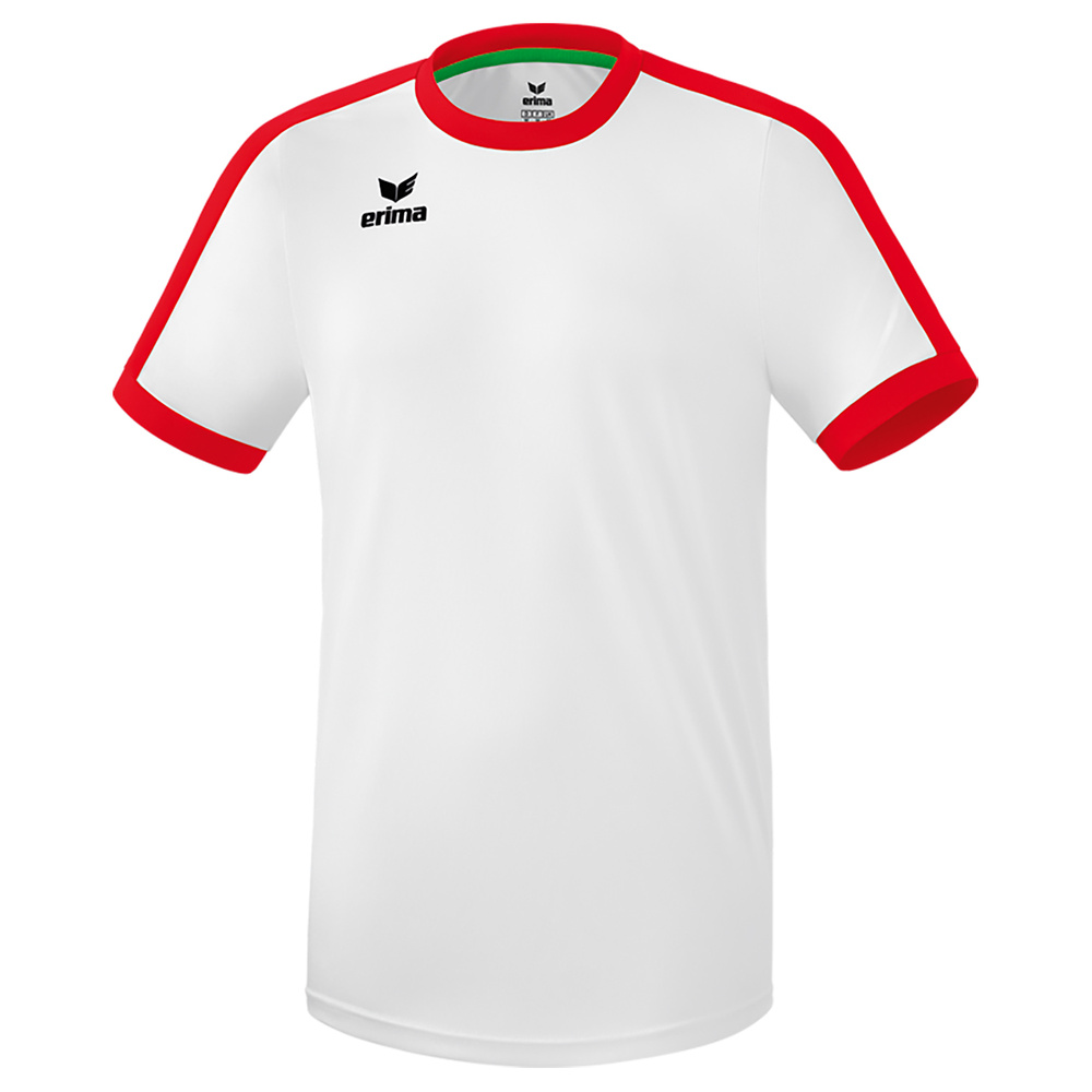 ERIMA RETRO STAR CAMISETA MANGA CORTA BLANCA-ROJA, UNISEX. S M L XL 2XL 